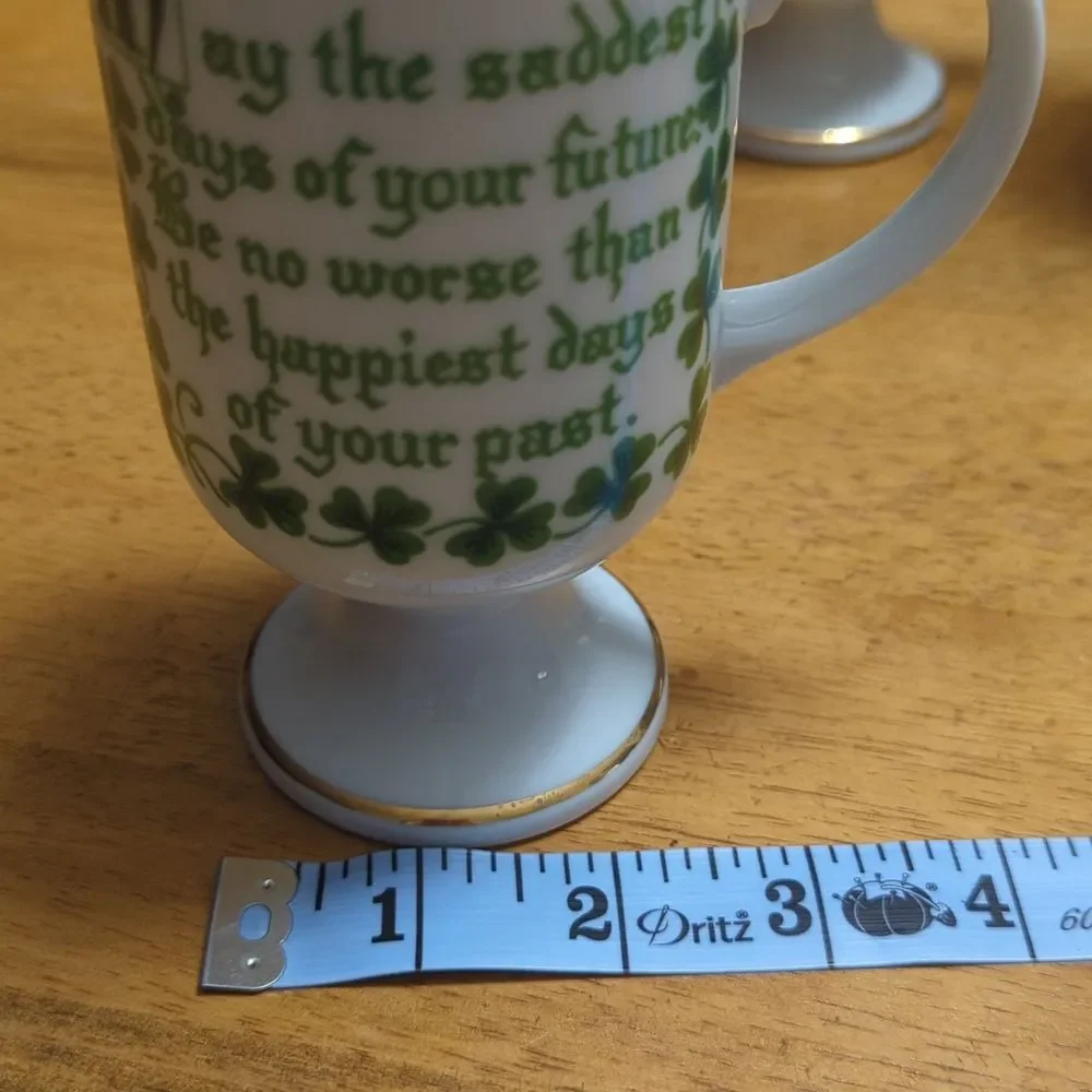 Vintage Irish Coffee Mugs  Japan circa 1970s set of 4